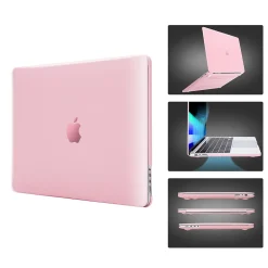 Laptop Case with Keyboard Cover and Screen Protector, Rose Quartz, Plastic (TP-RQ-K-MP14M1)<TechProtectus Hot
