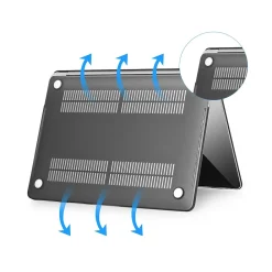 Laptop Case with Keyboard Cover and Screen Protector, Black, Plastic (TP-BK-K-MP14M1)<TechProtectus