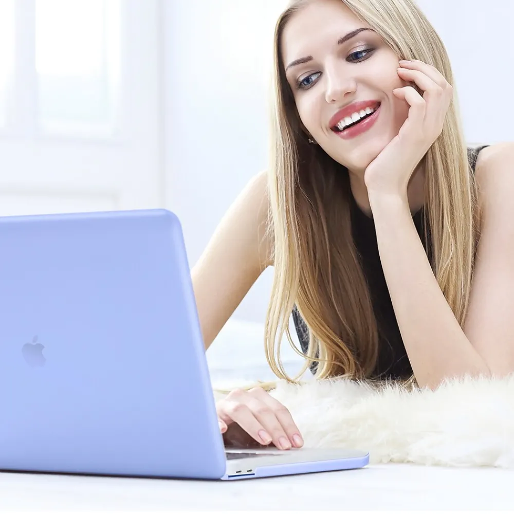 Laptop Case with Keyboard Cover and Screen Protector, Light Blue, Plastic (TP-SB-K-MP13M1)<TechProtectus Discount