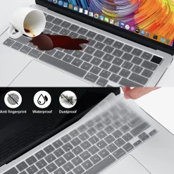 Rugged Laptop Sleeve with Keyboard Cover for Apple 13.6 Macbook Air 2022 M2, Clear (TP-RCL-MA13M2)<TechProtectus Best