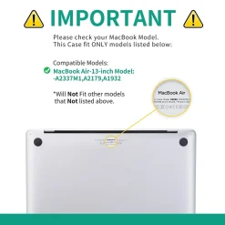 Ultra Light Laptop Case, Clear, Plastic (TP-HCL-MA13M1)<TechProtectus Best