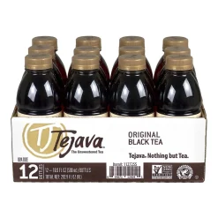 Tejava Original Unsweetened Black Tea, 16.9 Fl. oz., 12/Pack (313-00005)
