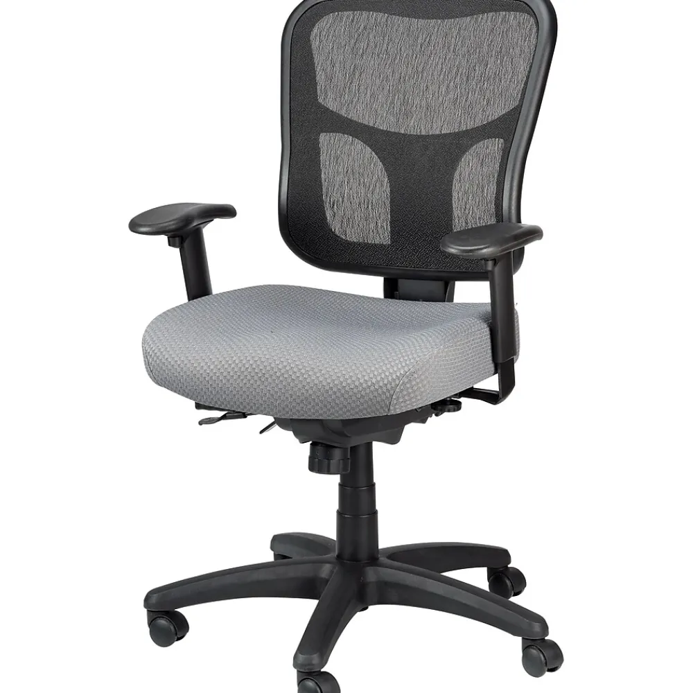 Office Chairs*Tempur-Pedic ® Ergonomic Mesh Mid-Back Task Chair, Gray (TP8000-GREY)