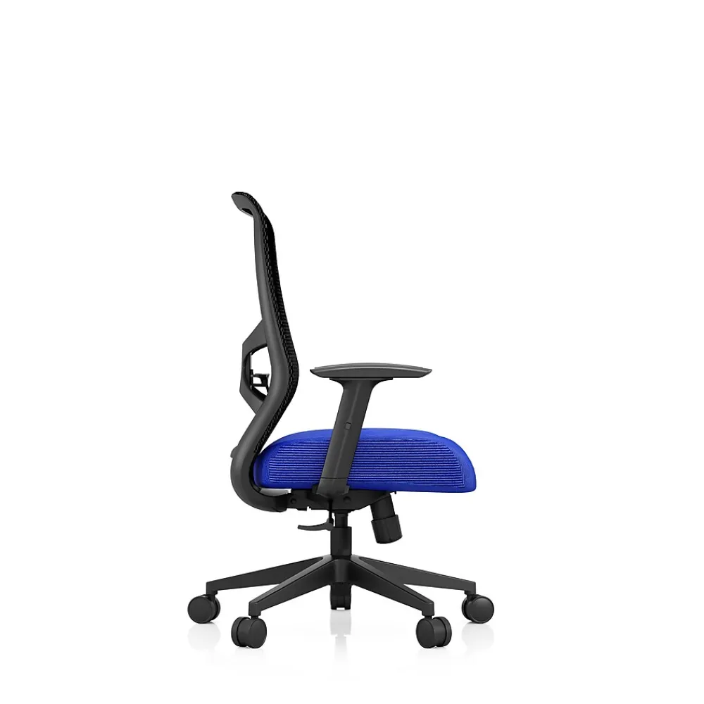 Office Chairs*Tempur-Pedic ProTask Mesh/Fabric Swivel Executive Task Chair, Blue (TP-PROTASK-BLU)