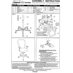 Ergonomic Chairs*Tempur-Pedic TP9000 Mesh Task Chair, Blue (TP9000-) Navy