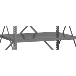 Shelving*Tennsco Industrial Shelf with Clips, Supports 500 lb., Medium Grey, 48"W x 12"D