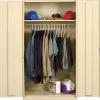 Storage Cabinets*Tennsco Standard Wardrobe Cabinet, 1-Shelf and Coat Rod, Putty, 72"H x 36"W x 24"D
