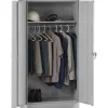 Storage Cabinets*Tennsco Standard Wardrobe Cabinet with Double Hinge Doors, 1-Shelf, 1 Closet, Light Grey, 72"H x 36"W x 18"D