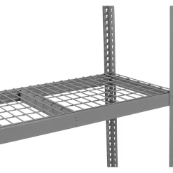 Shelving*Tennsco Wire Decking Shelving Unit, Medium Grey, 5/16"H x 48"W x 24"D