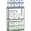 Shelving*Tennsco Z-Line Record Archive Shelving Unit, Supports 6,000 lb., 69"W, Medium Grey (TNN-ZA691560-3D)