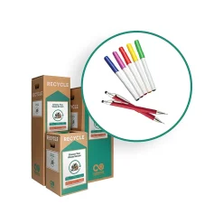 Cardboard Writing Tools Recycling Box, 21 Gallon, White and Green (216)<TerraCycle Online