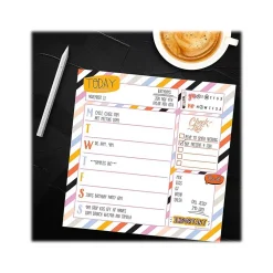 Notepads|TF Publishing Super Stripe Memo Desk Pad, 7.75