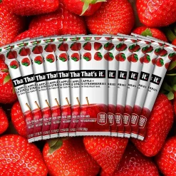 Thats it. THAT'S IT Gluten Free Apple & Strawberry Nutrition Bar, 1.2 oz., 12 Bars/Box (307-00238)