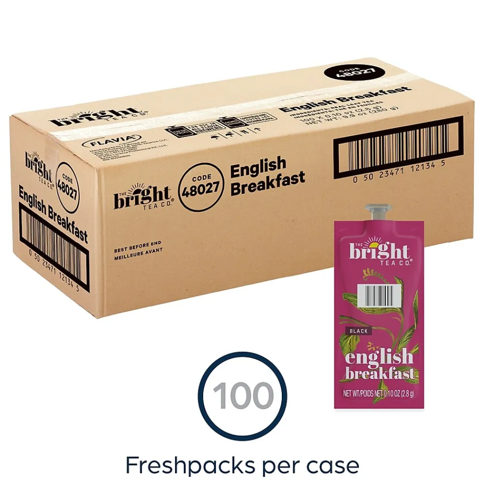 Bright Tea The Co. English Breakfast Black Tea, Flavia Freshpack, 100/Carton (MDRB507)