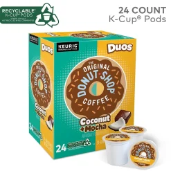 The Original Donut Shop Coconut Mocha Coffee, Medium Roast, 0.34 oz. Keurig® K-Cup® Pods, 24/Box (6248)