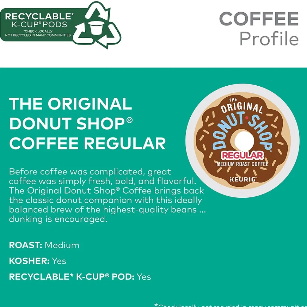 The Original Donut Shop Coffee Keurig® K-Cup® Pods, Medium Roast, 24/Box (60052-101)