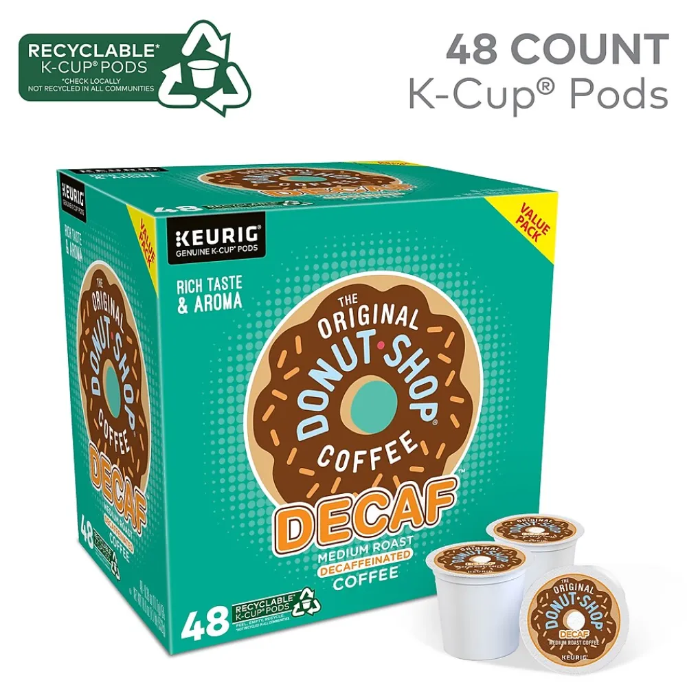 The Original Donut Shop Decaf Coffee Keurig® K-Cup® Pods, Medium Roast, 48/Box (16019-2)