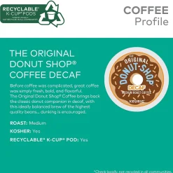 The Original Donut Shop Decaf Coffee Keurig® K-Cup® Pods, Medium Roast, 48/Box (16019-2)