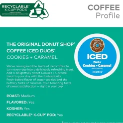 The Original Donut Shop Iced Duos Cookies + Caramel Iced Coffee Keurig® K-Cup® Pods, Medium Roast, 96/Carton (5000373021CT)