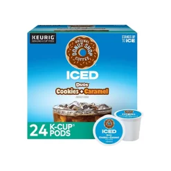 The Original Donut Shop Iced Duos Cookies + Caramel Iced Coffee Keurig® K-Cup® Pods, Medium Roast, 96/Carton (5000373021CT)