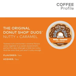 The Original Donut Shop Nutty + Caramel Coffee, Medium Roast, 0.34 oz. Keurig® K-Cup® Pods, 24/Box (374764)