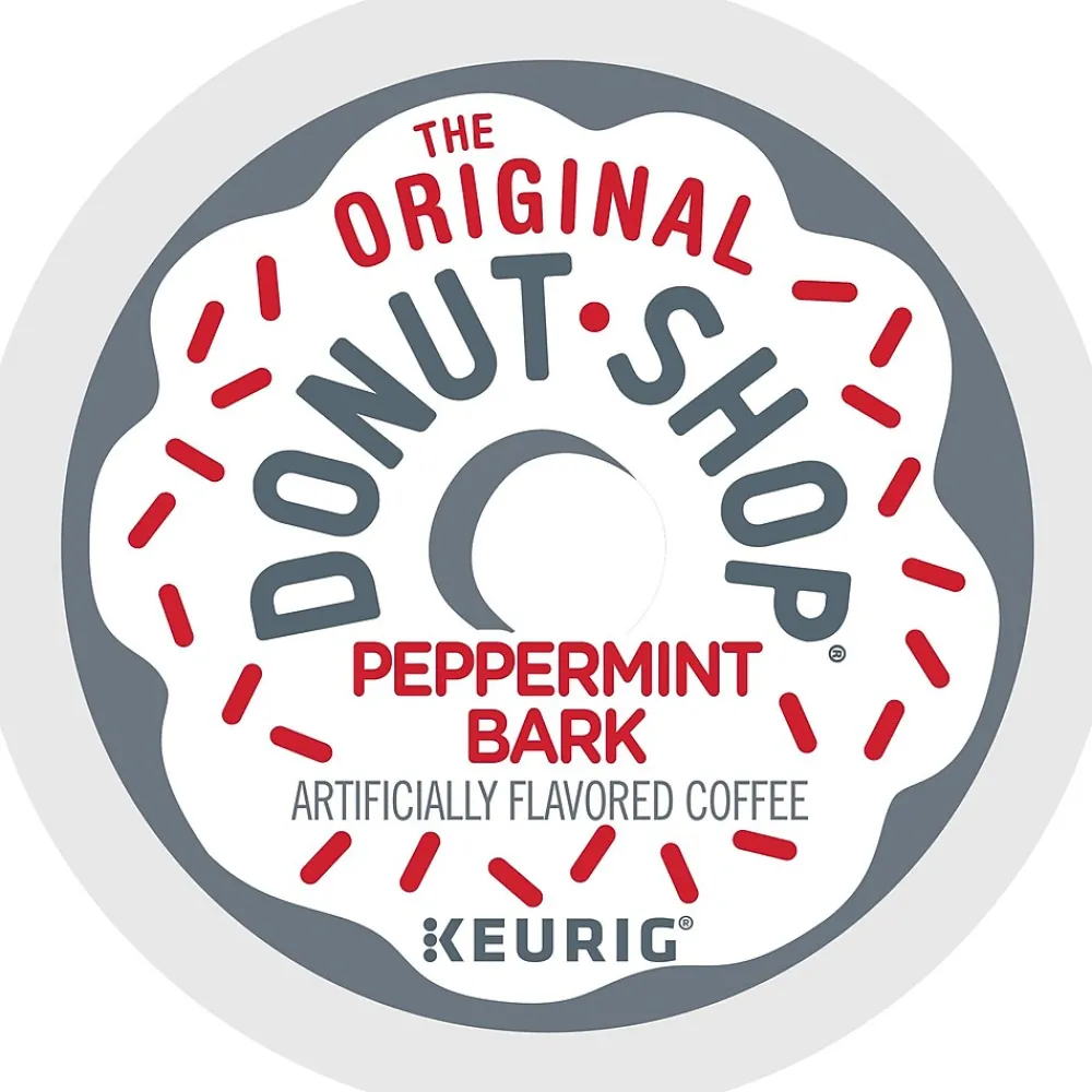 The Original Donut Shop Peppermint Bark Coffee Keurig® K-Cup® Pods, Light Roast, 24/Box (5000201015)