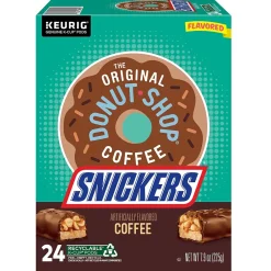 The Original Donut Shop Snickers Coffee, Light Roast, 0.33 oz. Keurig® K-Cup® Pods, 24/Box (5000367239)