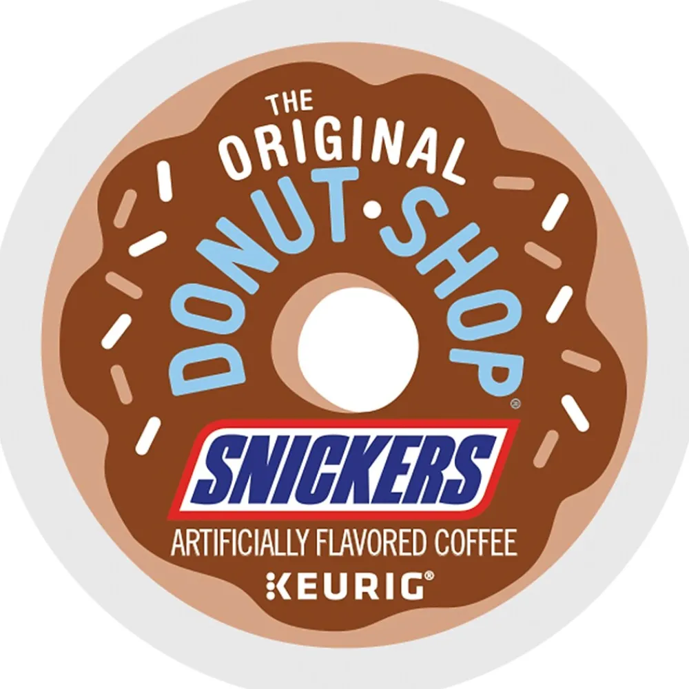 The Original Donut Shop Snickers Coffee Keurig® K-Cup® Pods, Light Roast, 96/Carton (5000367239CT)