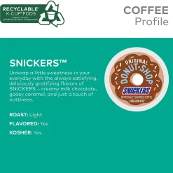 The Original Donut Shop Snickers Coffee Keurig® K-Cup® Pods, Light Roast, 96/Carton (5000367239CT)