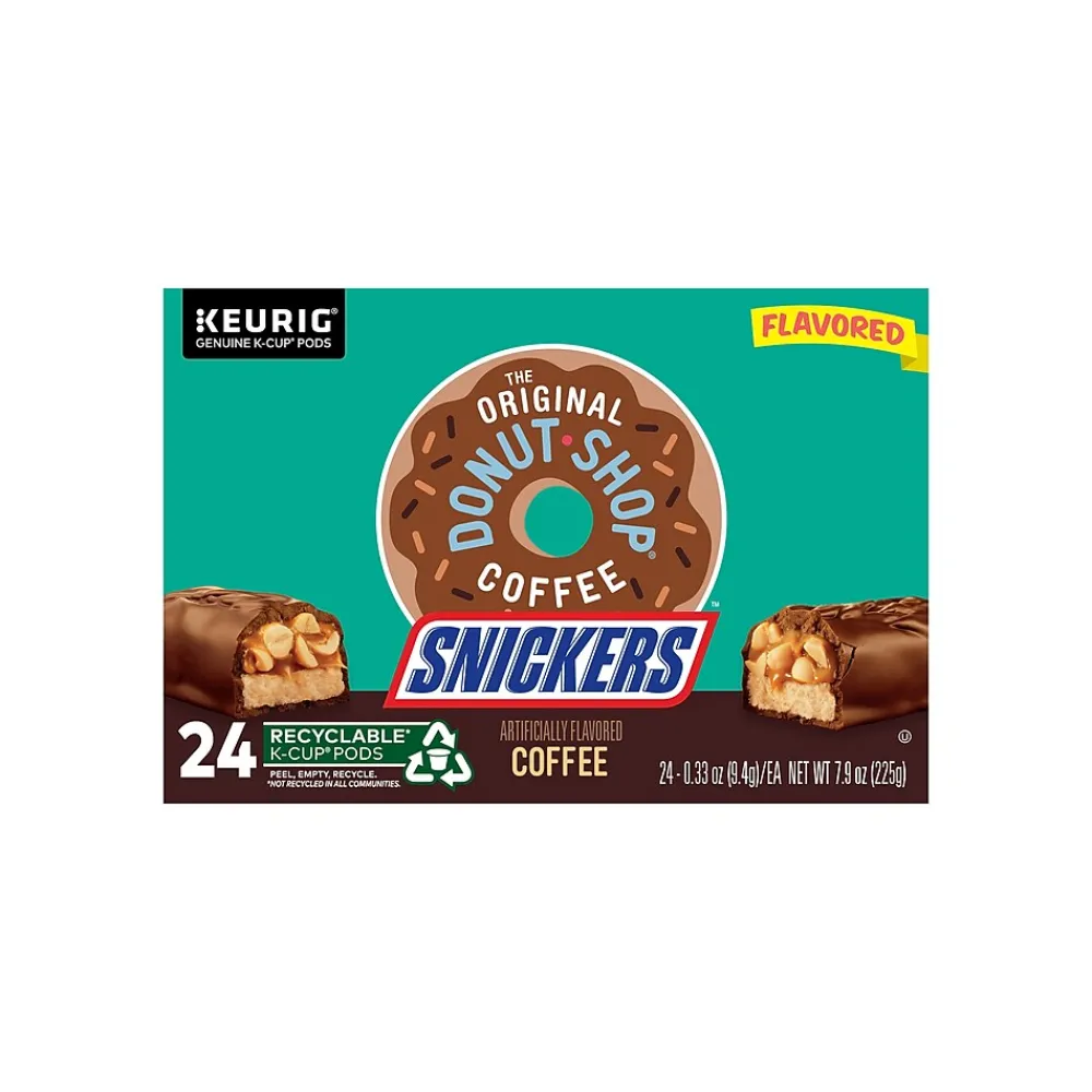 The Original Donut Shop Snickers Coffee Keurig® K-Cup® Pods, Light Roast, 96/Carton (5000367239CT)