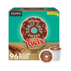 The Original Donut Shop Twix Coffee Keurig K-Cup Pods, Light Roast, 96/Box (5000368824CT)