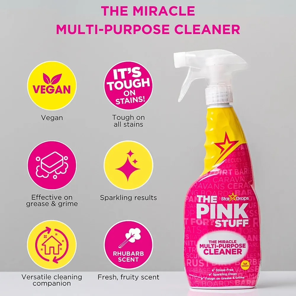 Miracle Multipurpose Cleaner & Degreaser Spray, 25.4 Fl Oz. (82382)<The Pink Stuff Sale