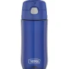 Thermos FUNtainer Plastic Water Bottle, 16 oz., Blueberry (THRGP4040BL6)