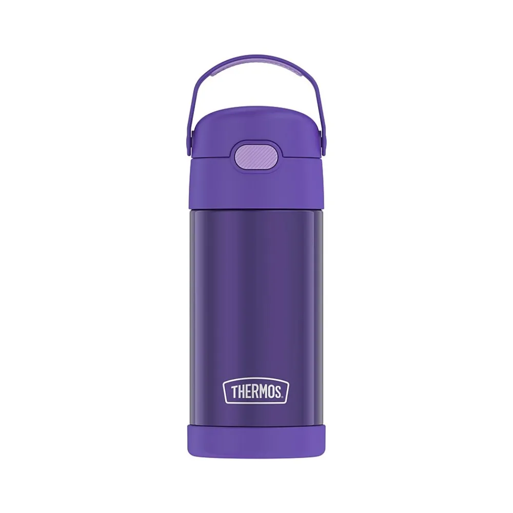 Thermos FUNtainer Pokemon/Kitties/Purple Stainless Steel Vacuum-Insulated Water Bottle, Assorted Colors, 12 oz. (F4104AST6)