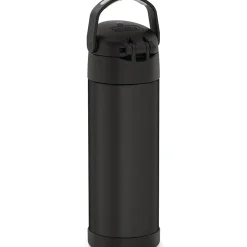 Thermos FUNtainer Stainless Steel Vacuum Insulated Water Bottle, 16 oz., Black (THRF41101DB6)