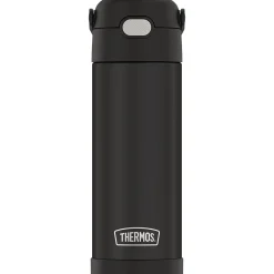 Thermos FUNtainer Stainless Steel Vacuum Insulated Water Bottle, 16 oz., Black (THRF41101DB6)