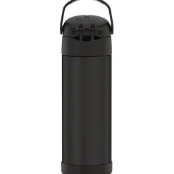 Thermos FUNtainer Stainless Steel Vacuum Insulated Water Bottle, 16 oz., Black (THRF41101DB6)