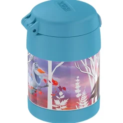 Lunch Totes & Water Bottles|Thermos FUNtainer Stainless Steel Vacuum-Insulated Licensed Food Jar, 10-Oz., Frozen 2 (F3101FZ6)