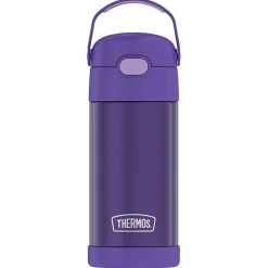 Thermos FUNtainer Stainless Steel Vacuum Insulated Water Bottle, 12 oz., Purple (THRF4100PU6)