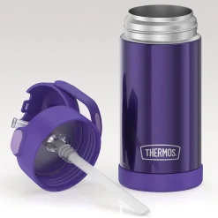 Thermos FUNtainer Stainless Steel Vacuum Insulated Water Bottle, 12 oz., Purple (THRF4100PU6)