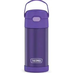 Thermos FUNtainer Stainless Steel Vacuum Insulated Water Bottle, 12 oz., Purple (THRF4100PU6)