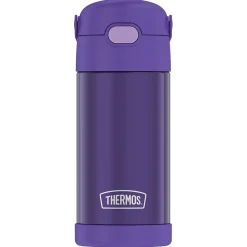 Thermos FUNtainer Stainless Steel Vacuum Insulated Water Bottle, 12 oz., Purple (THRF4100PU6)