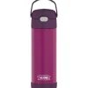 Thermos FUNtainer Stainless Steel Vacuum Insulated Water Bottle, 16 oz., Red Violet (THRF41101RV6)