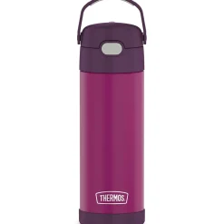 Thermos FUNtainer Stainless Steel Vacuum Insulated Water Bottle, 16 oz., Red Violet (THRF41101RV6)