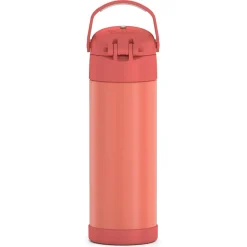 Thermos FUNtainer Stainless Steel Vacuum Insulated Water Bottle, 16 oz., Apricot (THRF41101AP6)