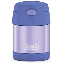 Lunch Totes & Water Bottles|Thermos FUNtainer Stainless Steel Vacuum-Insulated Food Jar, 10-Oz., Purple (THRF3100PU6)