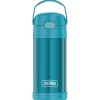 Thermos FUNtainer Stainless Steel Vacuum Insulated Water Bottle, 12 oz., Teal (THRF4100TL6)