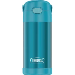 Thermos FUNtainer Stainless Steel Vacuum Insulated Water Bottle, 12 oz., Teal (THRF4100TL6)