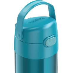 Thermos FUNtainer Stainless Steel Vacuum Insulated Water Bottle, 12 oz., Teal (THRF4100TL6)