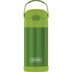 Thermos FUNtainer Stainless Steel Vacuum Insulated Water Bottle, 12 oz., Lime (THRF4100LM6)
